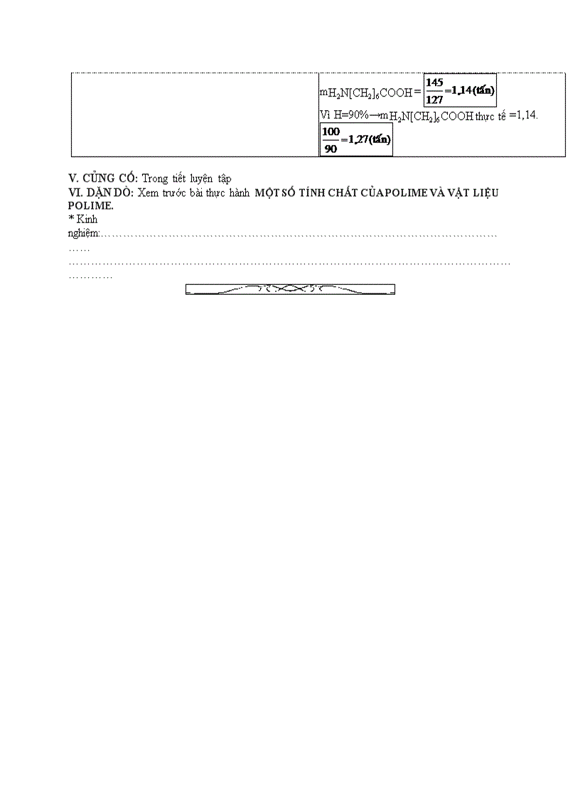 image for page Hóa học LUYỆN TẬP POLIME VÀ VẬT LIỆU POLIME