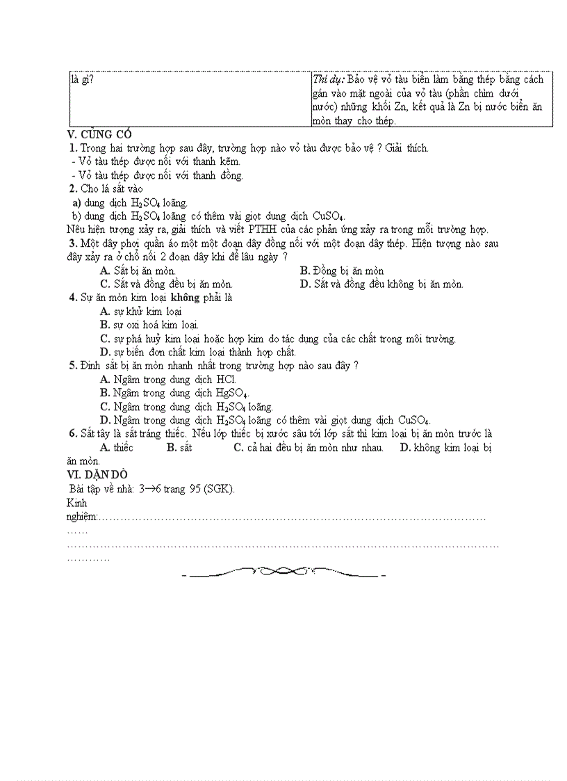 image for page Hóa học SỰ ĂN MÒN KIM LOẠI