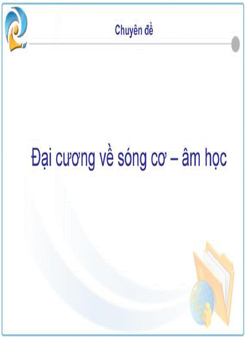 image for page Đại Cương về Sóng Âm