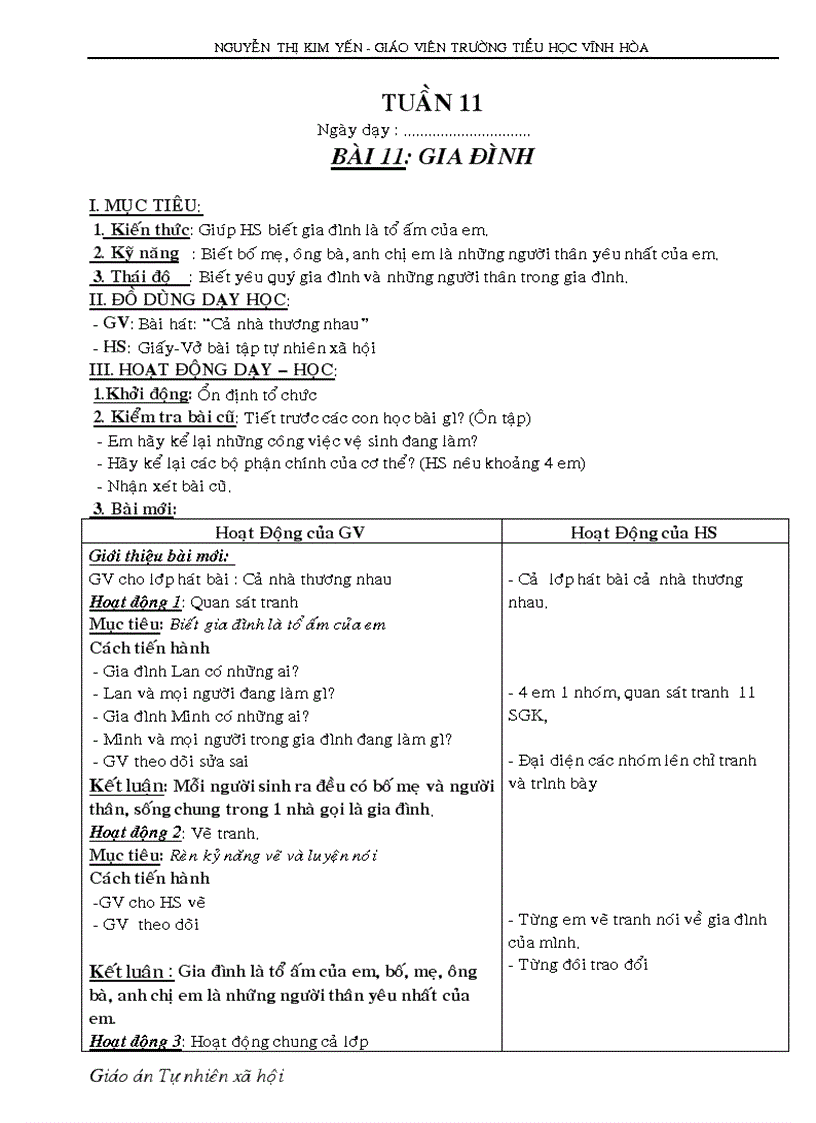 image for page Tự nhiên Xã hội lớp 1