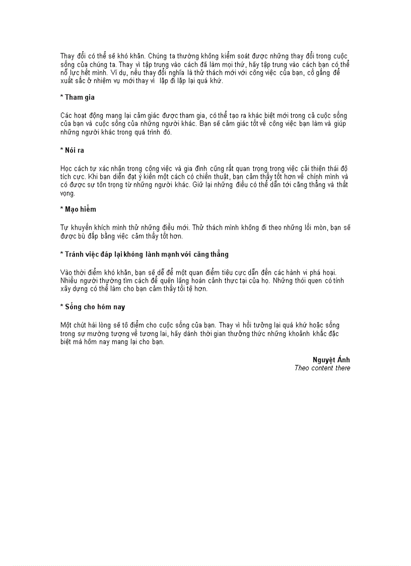 image for page Khuyên nhân viên luôn tích cực