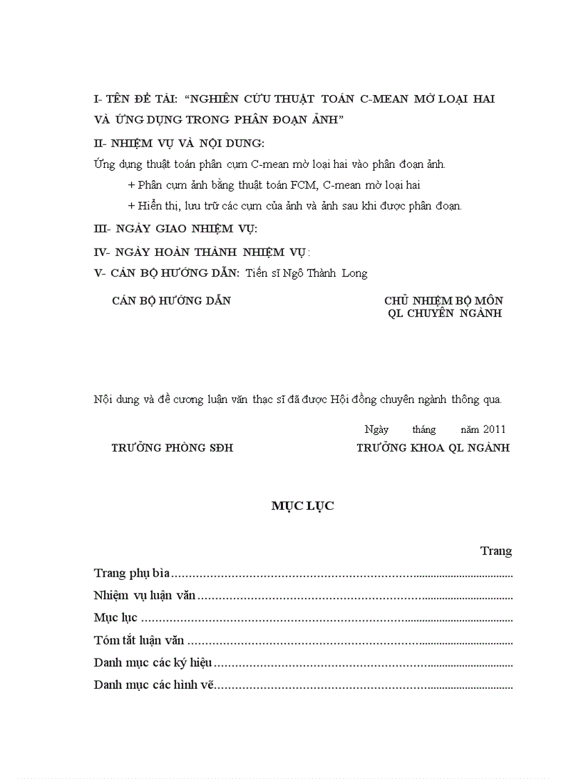 image for page Ứng dụng logic mờ loại 2 trong phân đoạn ảnh