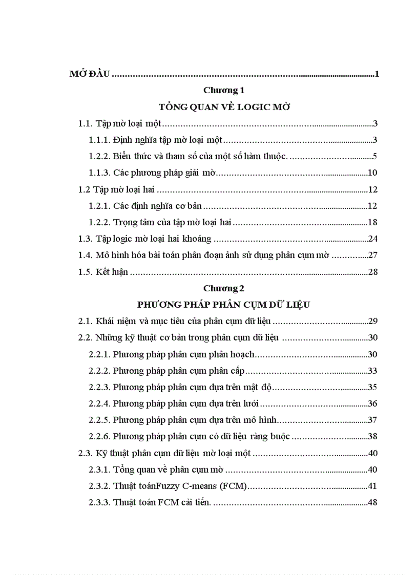image for page Ứng dụng logic mờ loại 2 trong phân đoạn ảnh