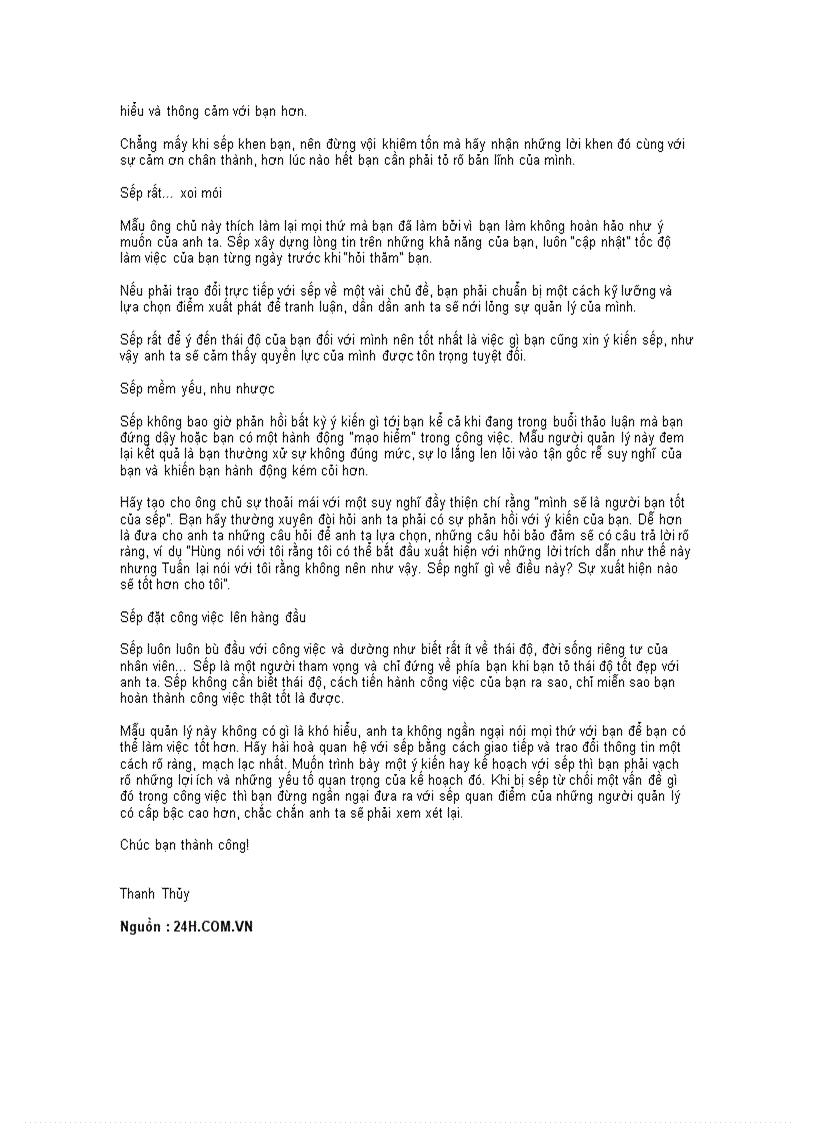 image for page Nghệ thuật sống với sếp để thành công