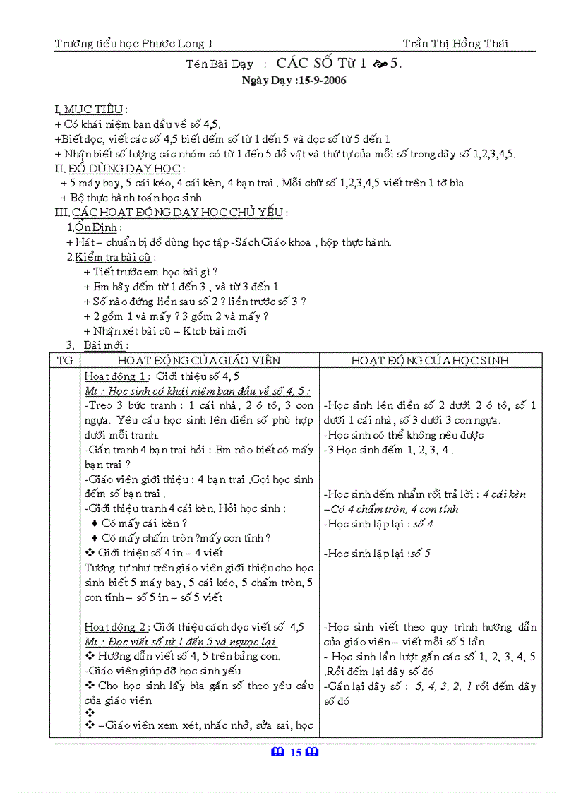 image for page Giáo án toán