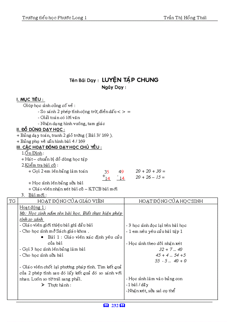 image for page Giáo án toán