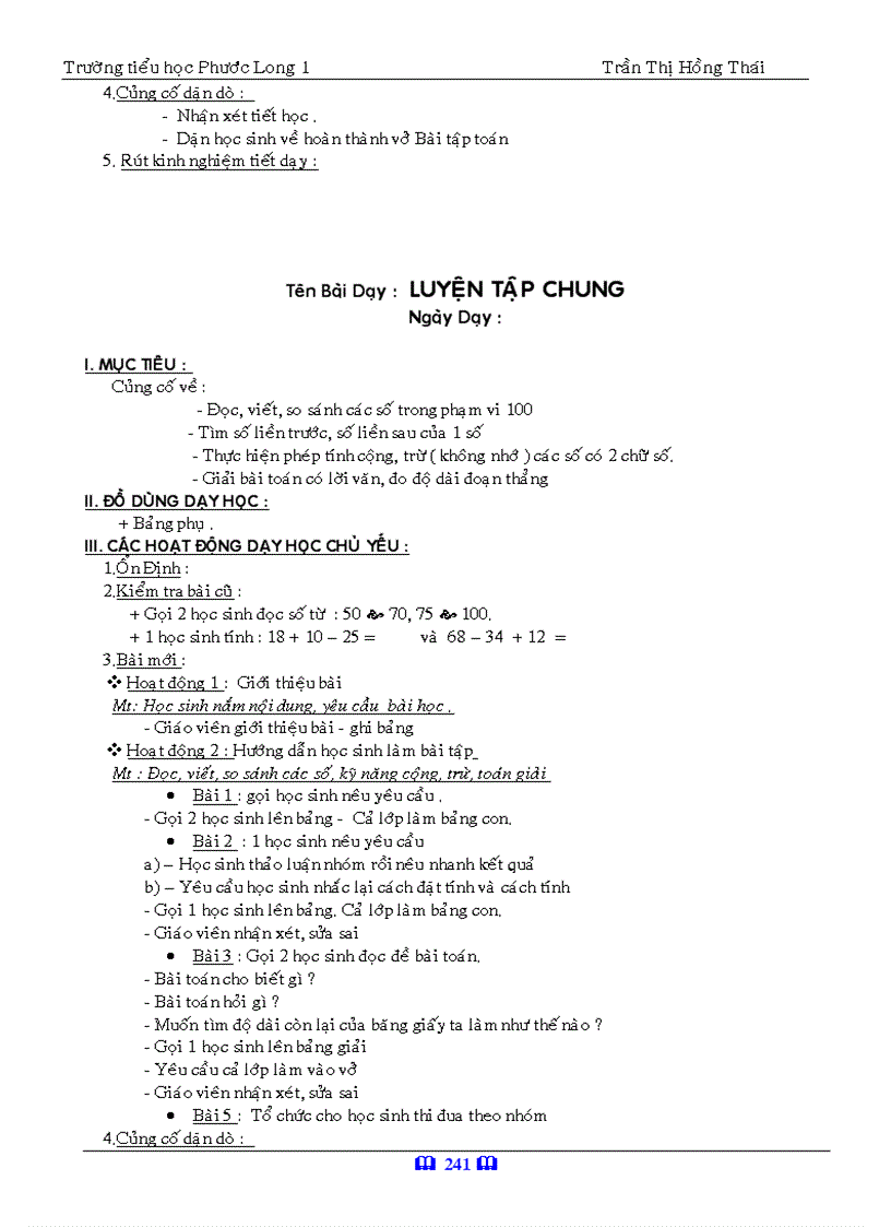 image for page Giáo án toán