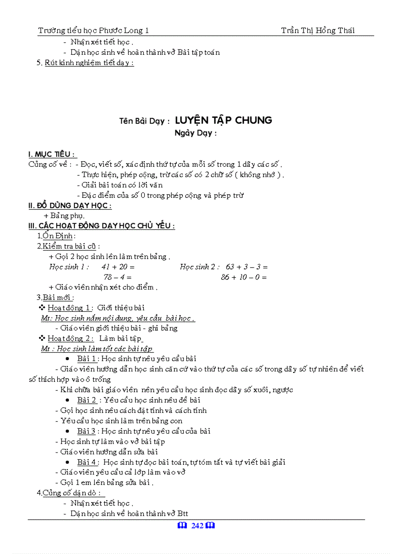 image for page Giáo án toán