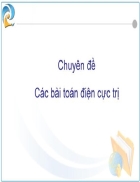 Các Dạng Cực Trị Của Điện Xoay Chiều
