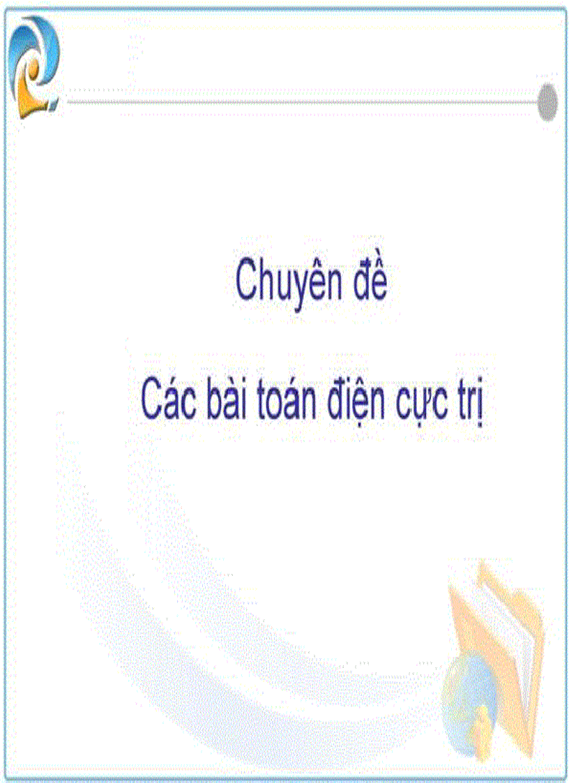 image for page Các Dạng Cực Trị Của Điện Xoay Chiều