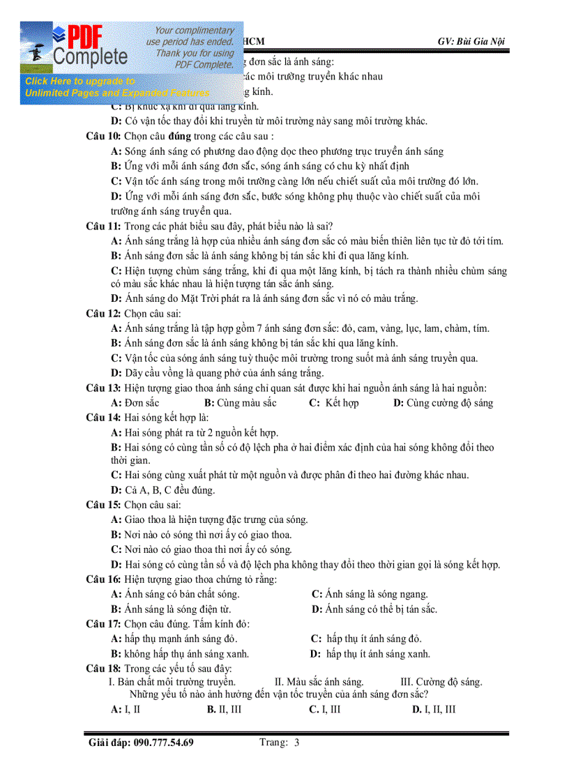 image for page Luyện thi ĐH chương Quang Lí Vật Lí Hạt Nhân