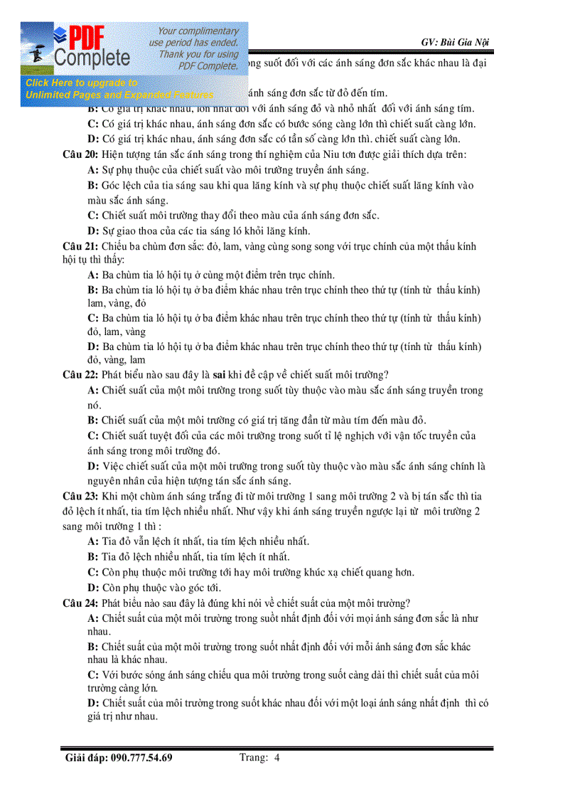 image for page Luyện thi ĐH chương Quang Lí Vật Lí Hạt Nhân