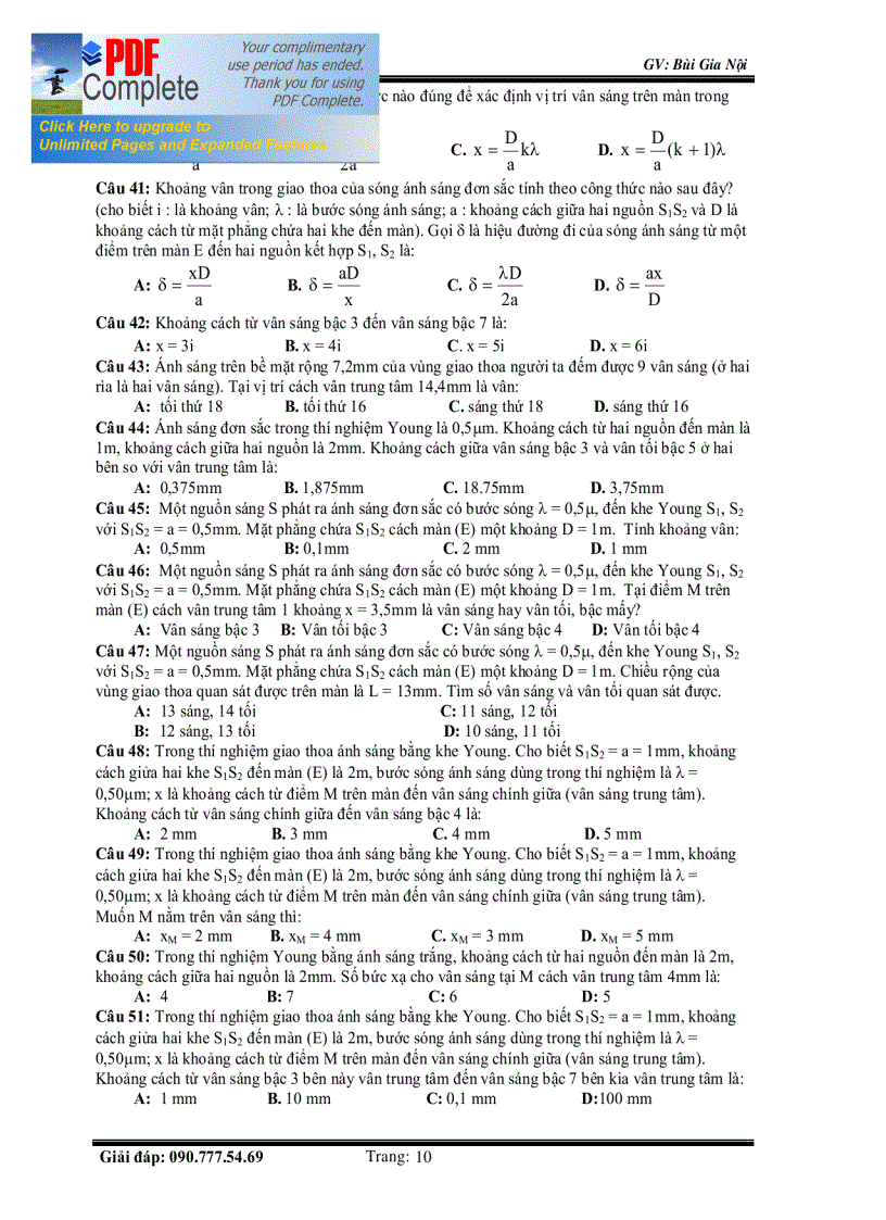 image for page Luyện thi ĐH chương Quang Lí Vật Lí Hạt Nhân