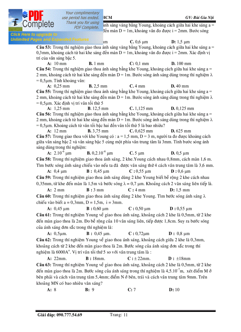 image for page Luyện thi ĐH chương Quang Lí Vật Lí Hạt Nhân