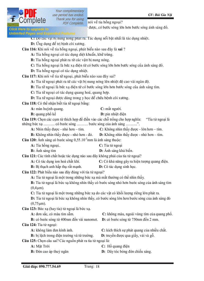 image for page Luyện thi ĐH chương Quang Lí Vật Lí Hạt Nhân