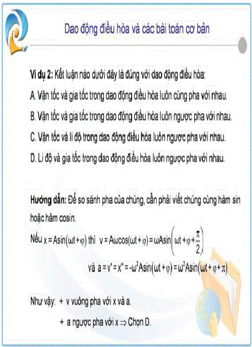 image for page Bài toán tìm thời gian trong Dao Động Cơ Học