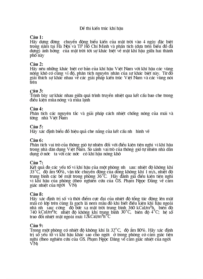 image for page Đề thi kiến trúc khí hậu