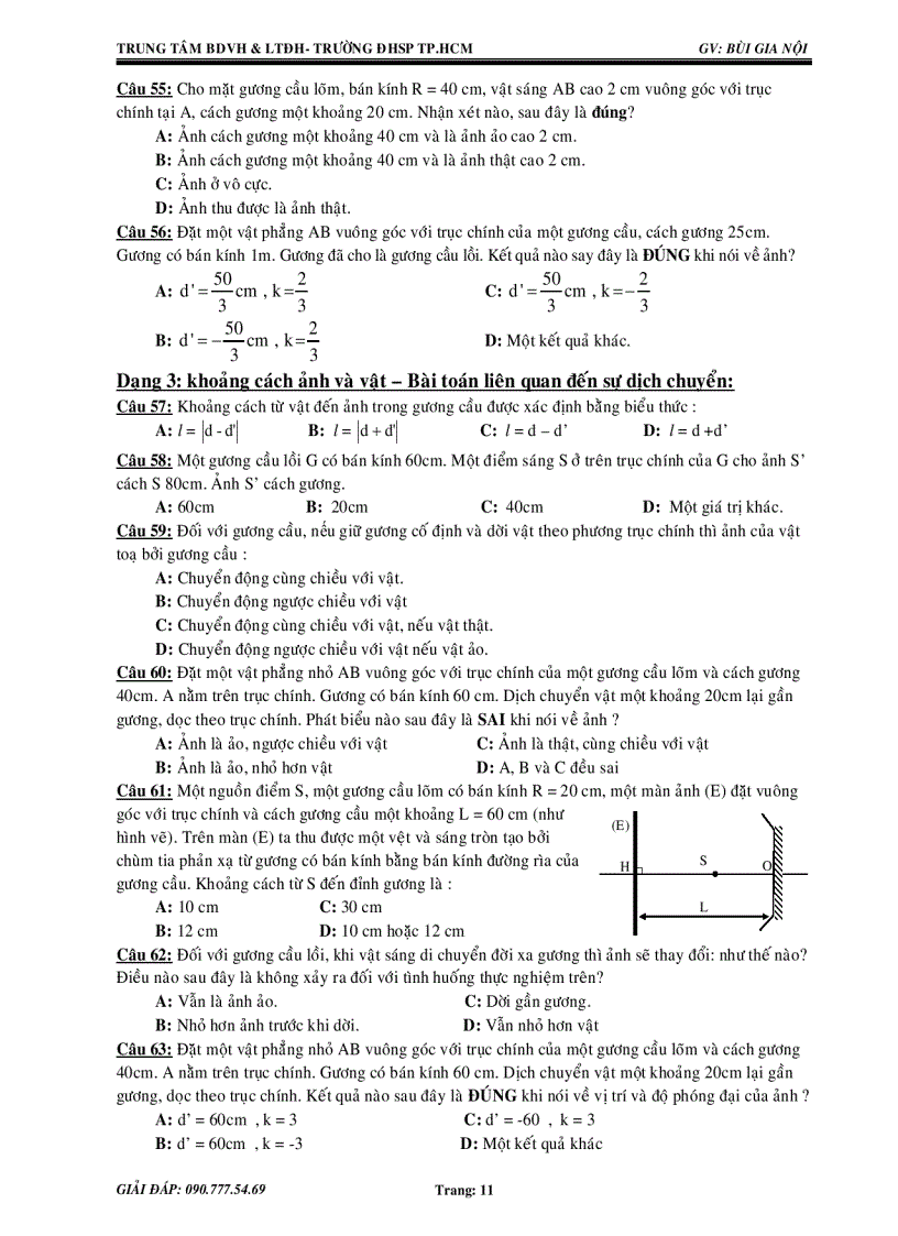 image for page Luyện thi ĐH chương Quang Hình