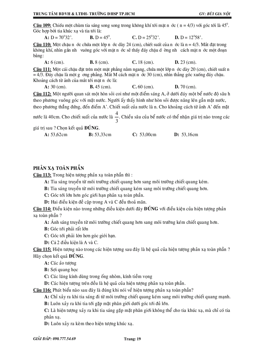 image for page Luyện thi ĐH chương Quang Hình