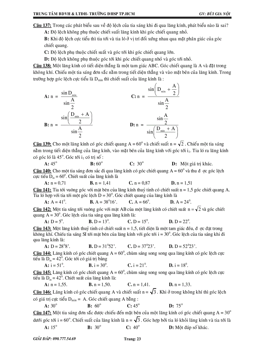 image for page Luyện thi ĐH chương Quang Hình