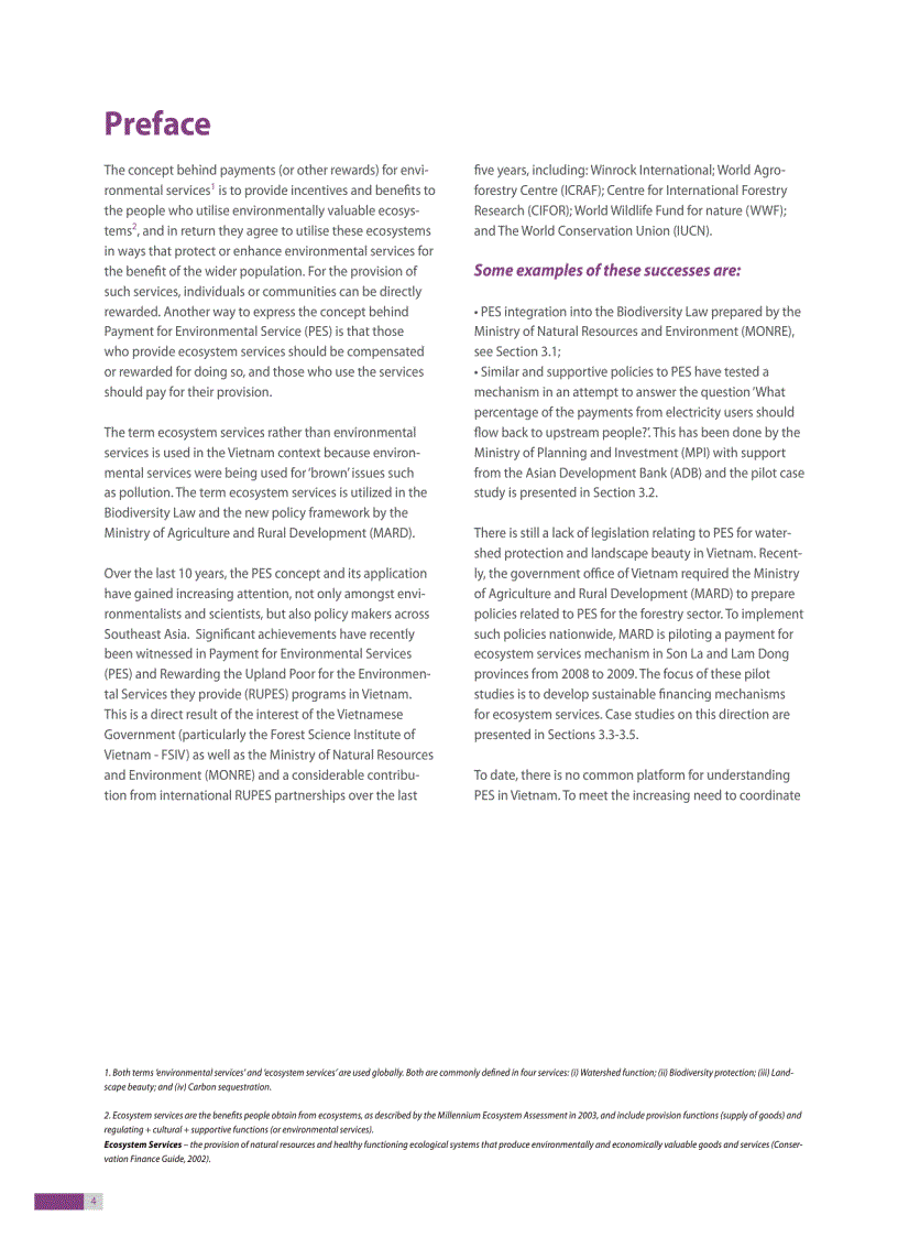 image for page Payment for environment services experiences and lessons in Vietnam