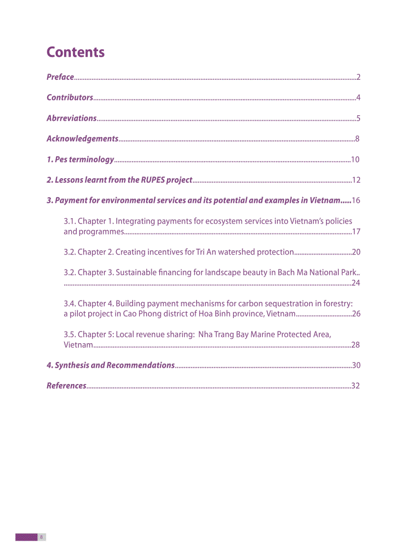 image for page Payment for environment services experiences and lessons in Vietnam