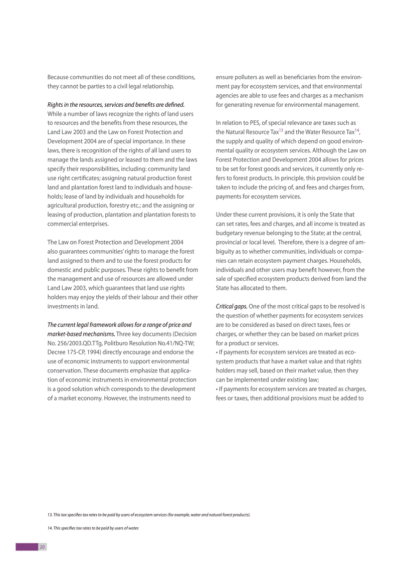 image for page Payment for environment services experiences and lessons in Vietnam