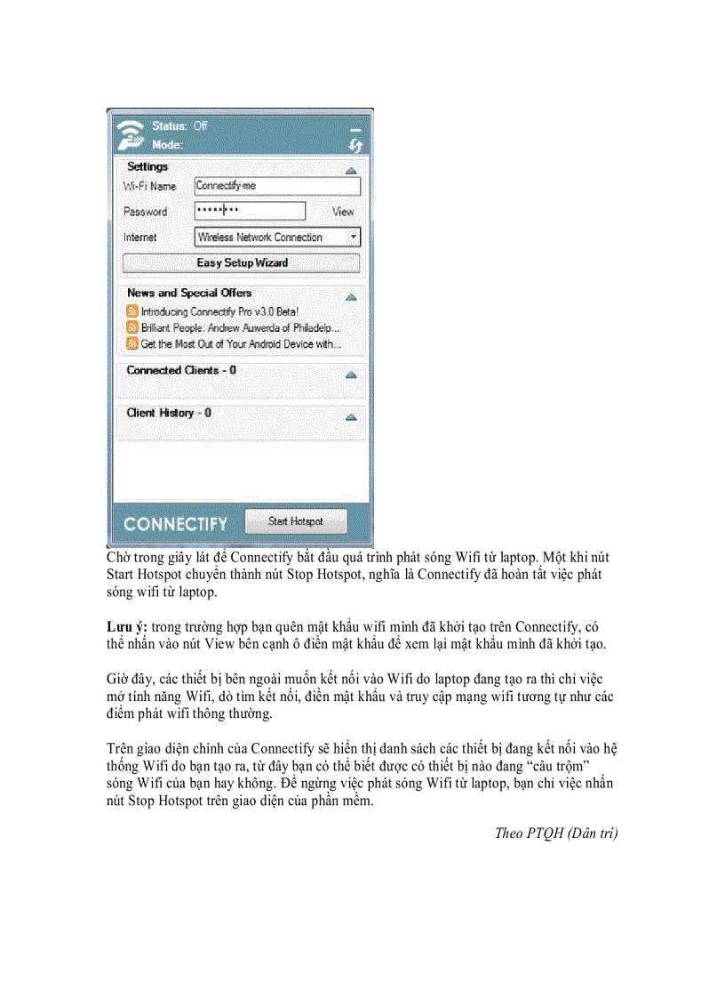 image for page Tuyệt chiêu phát Wifi từ laptop sử dụng Windows 7