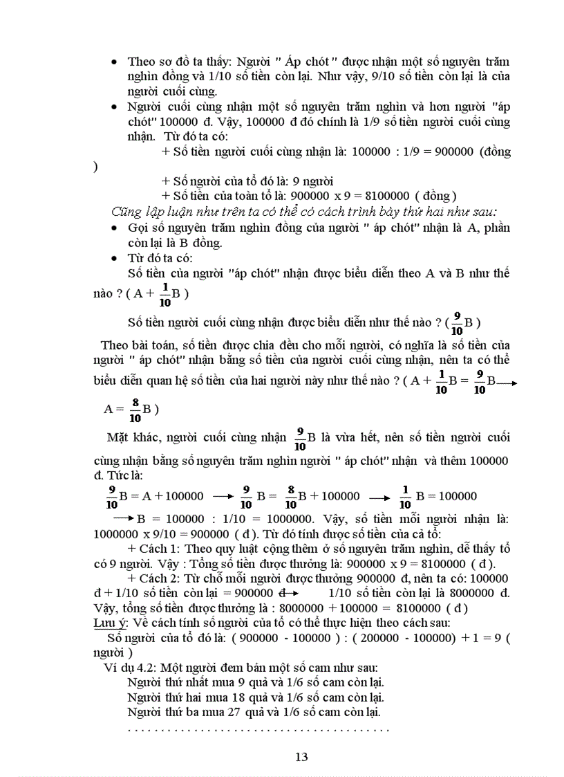 image for page Phân loại và giải bài toán bằng phương pháp tính ngược từ cuối