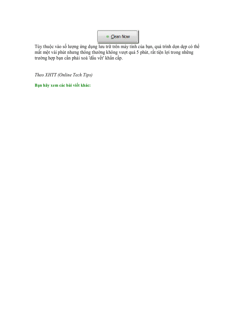 image for page Dọn file rác và lịch sử lướt web trên tất cả trình duyệt và ứng dụng