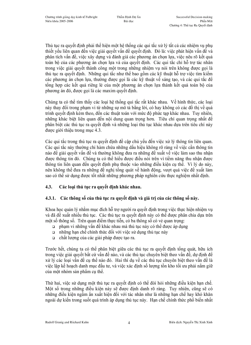 image for page Các Thủ tục Ra Quyết định