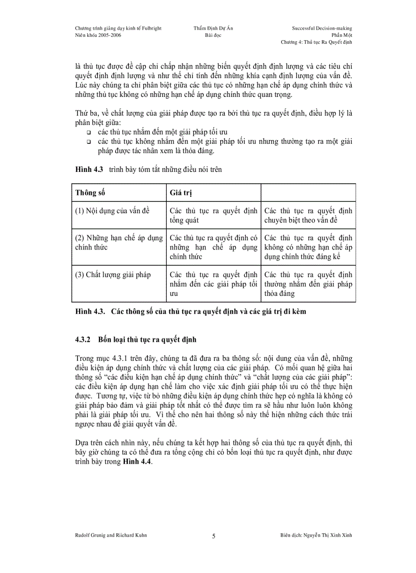 image for page Các Thủ tục Ra Quyết định