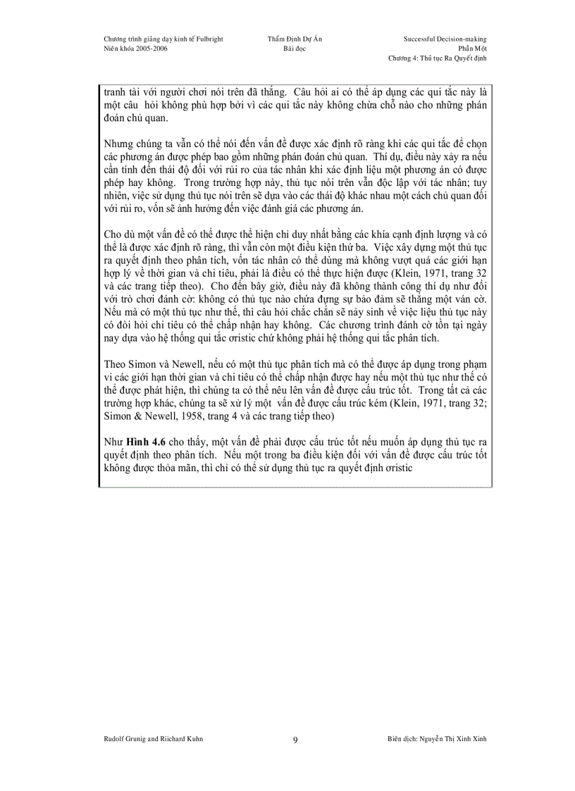 image for page Các Thủ tục Ra Quyết định