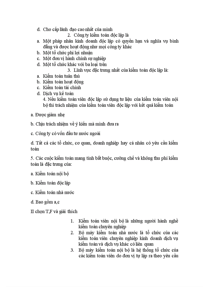 image for page Bài tập lý thuyết kiểm toán