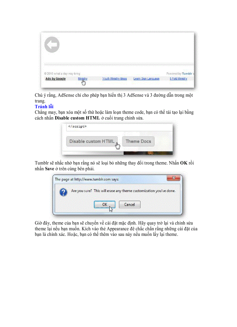 image for page Thêm Google AdSense vào Tumblr Blog