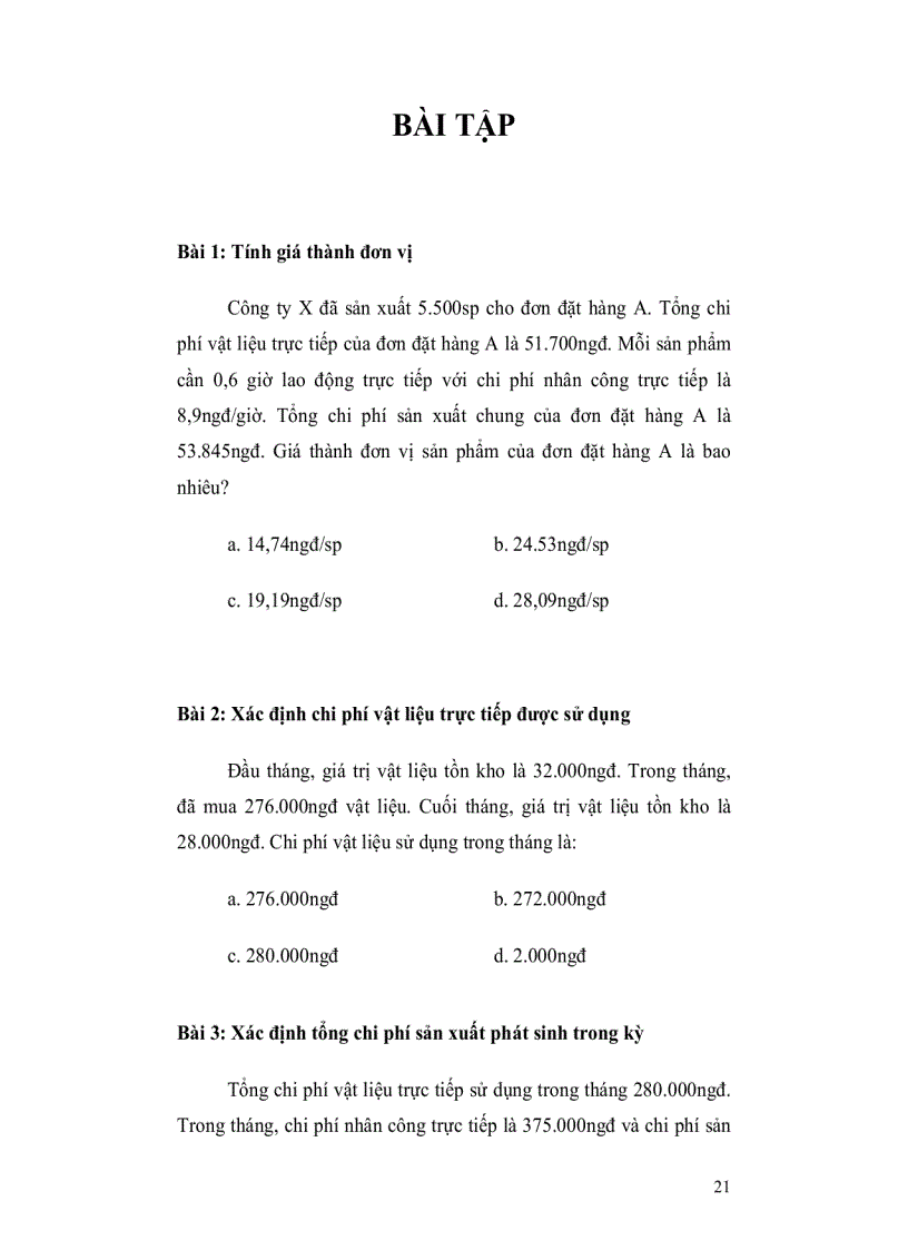 image for page Tài liệu hướng dẫn học tập môn kế toán quản trị