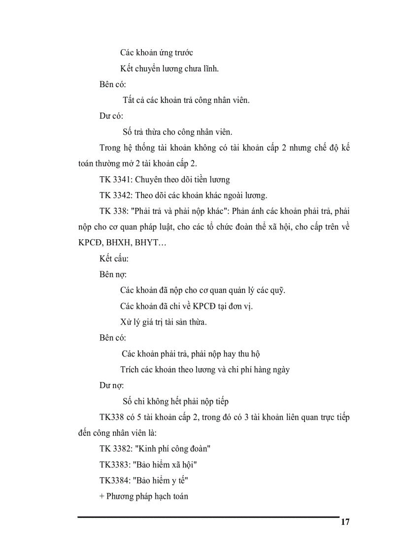 image for page Tài liệu kế toán Nguyên lý chung về hạch toán tiền lương và các khoản trích theo lương