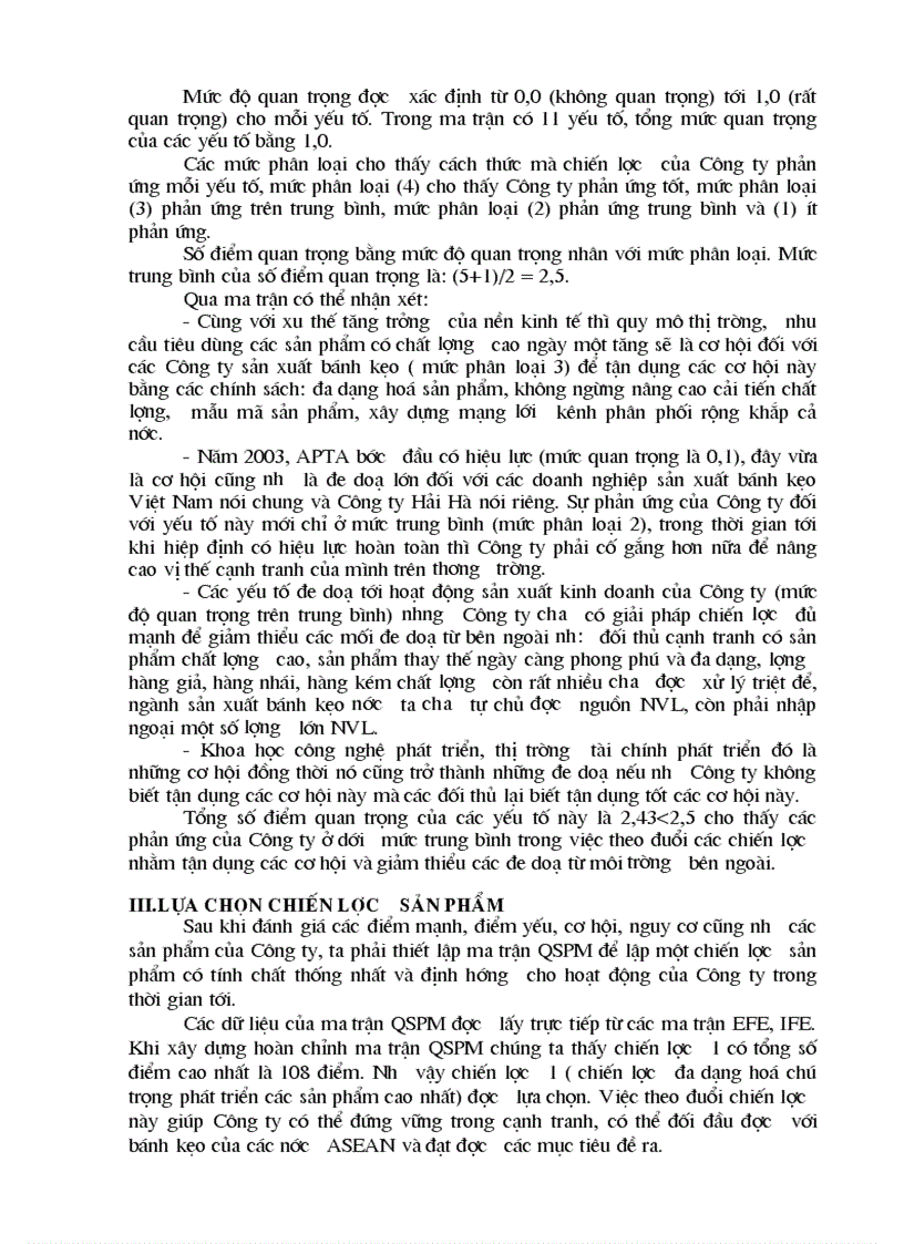 image for page Hoạch định chiến lược cạnh tranh cho Công ty bánh kẹo Hải Hà