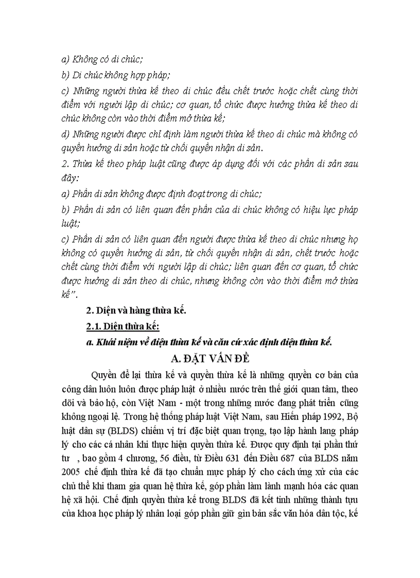 image for page Một số vấn đề về diện và hàng thừa kế theo quy định của pháp luật hiện hành