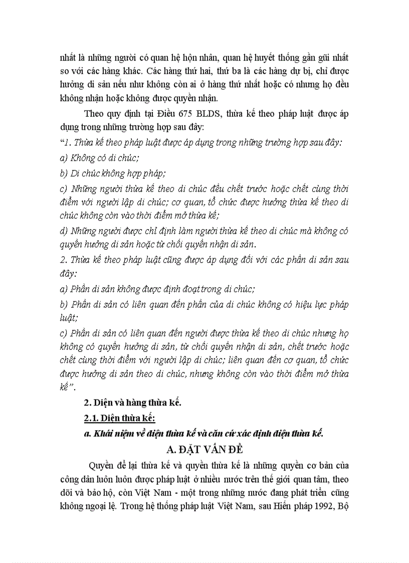 image for page Một số vấn đề về diện và hàng thừa kế theo quy định của pháp luật hiện hành