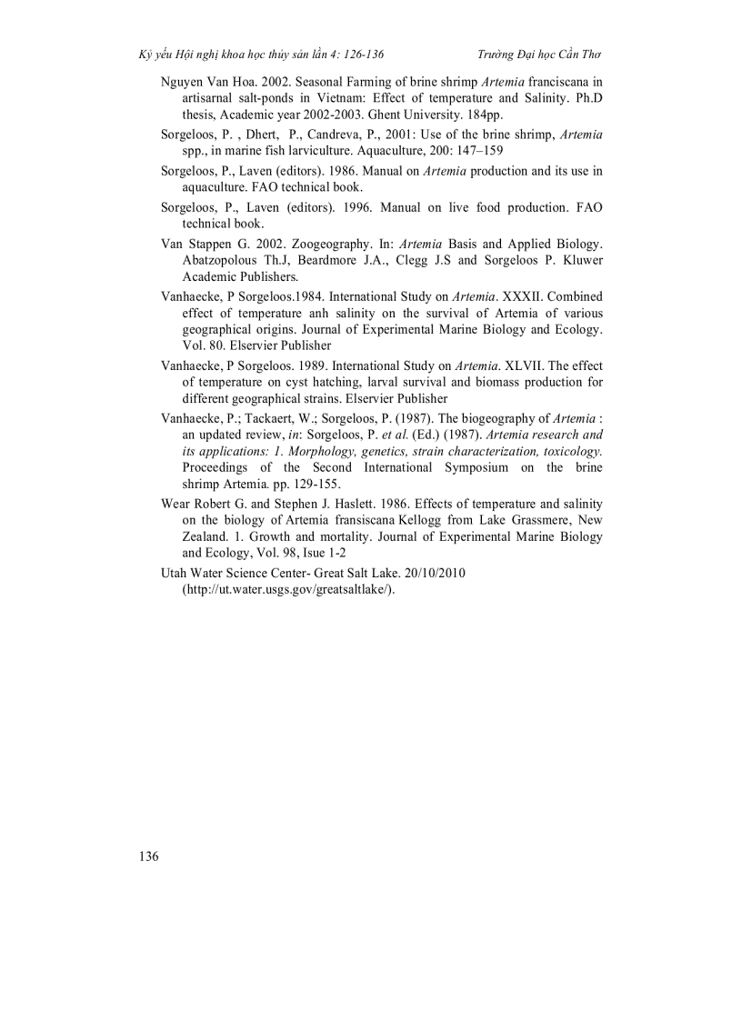 image for page Ảnh hưởng của độ mặn lên sinh trưởng và sinh sản của hai dòng Artemia san francisco bay sfb vc và great salt lake gsl