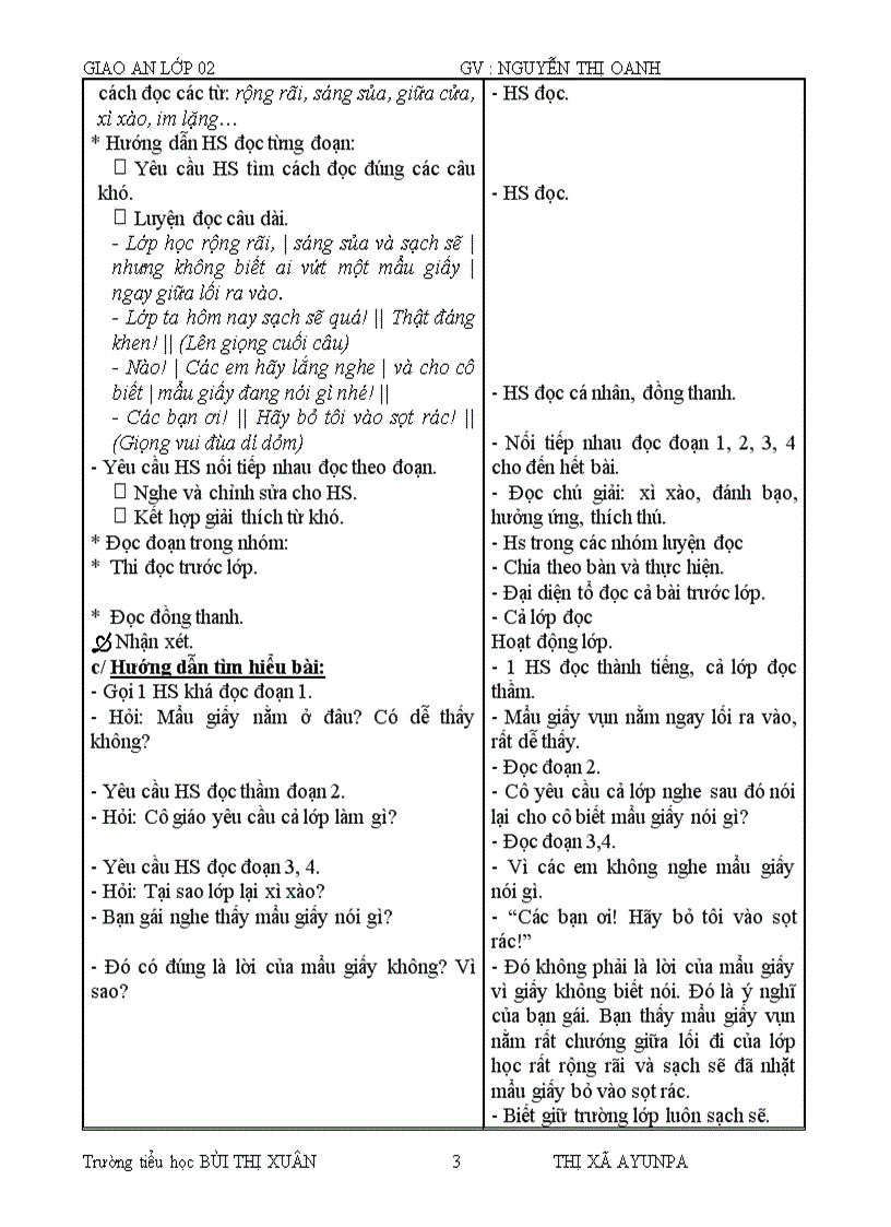 image for page Giáo án lớp 2
