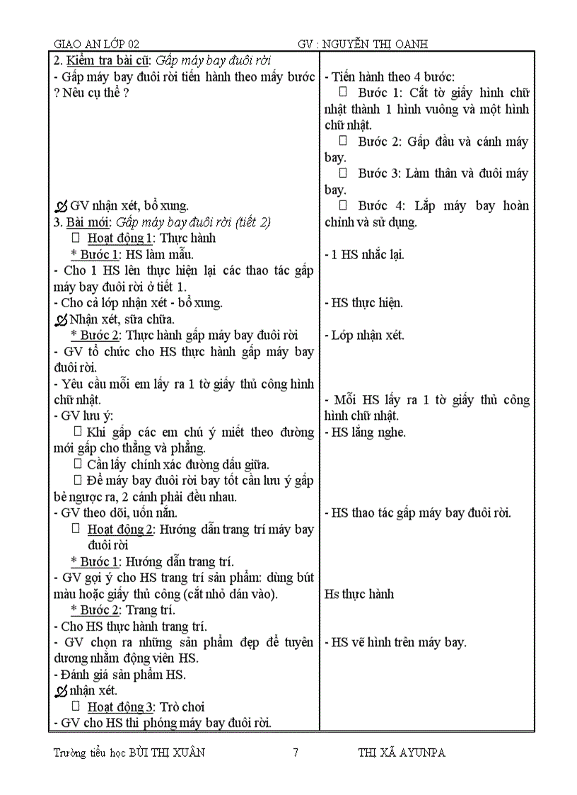 image for page Giáo án lớp 2