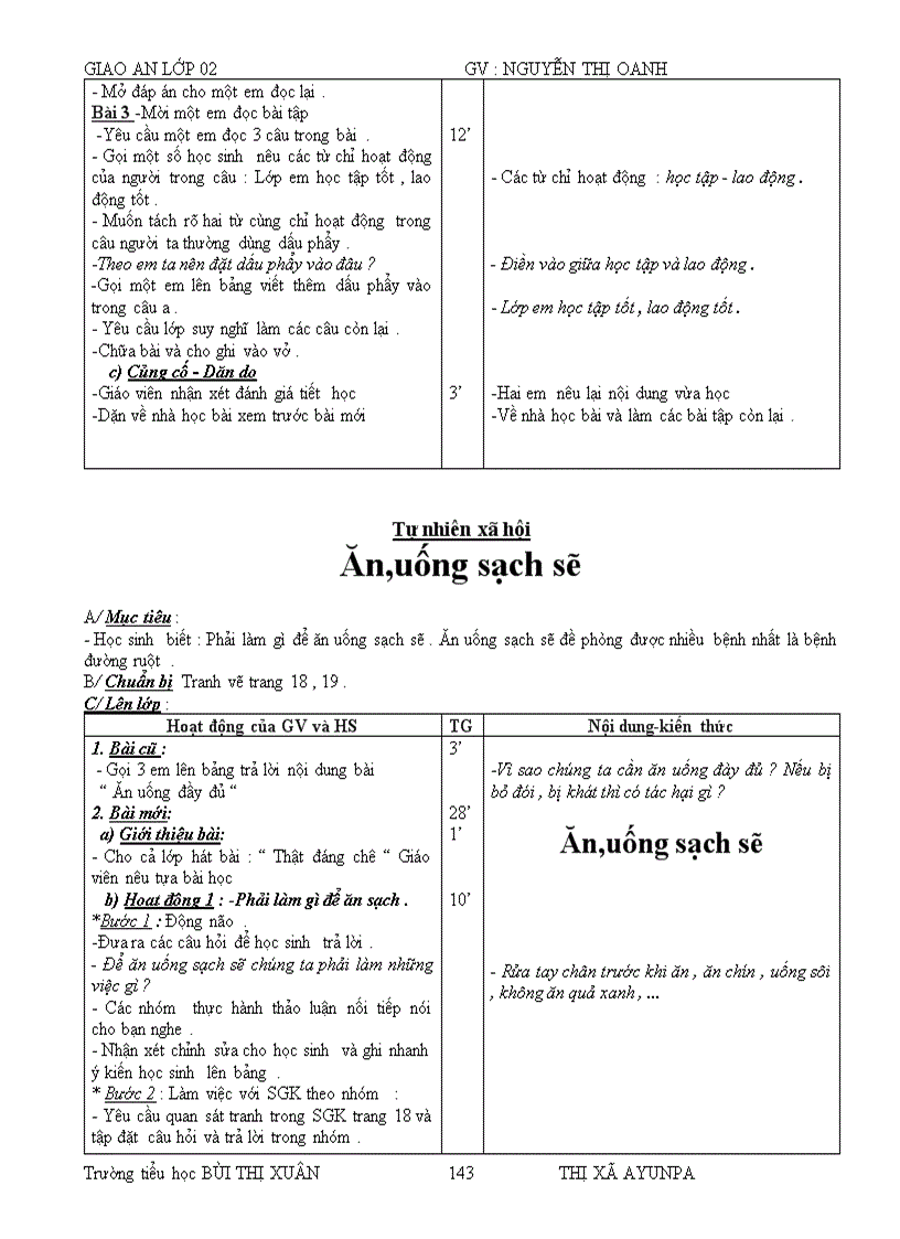 image for page Giáo án lớp 2