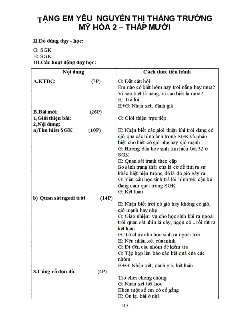 image for page Bộ giáo án lớp 1 cktkn kns bvmt tthcm