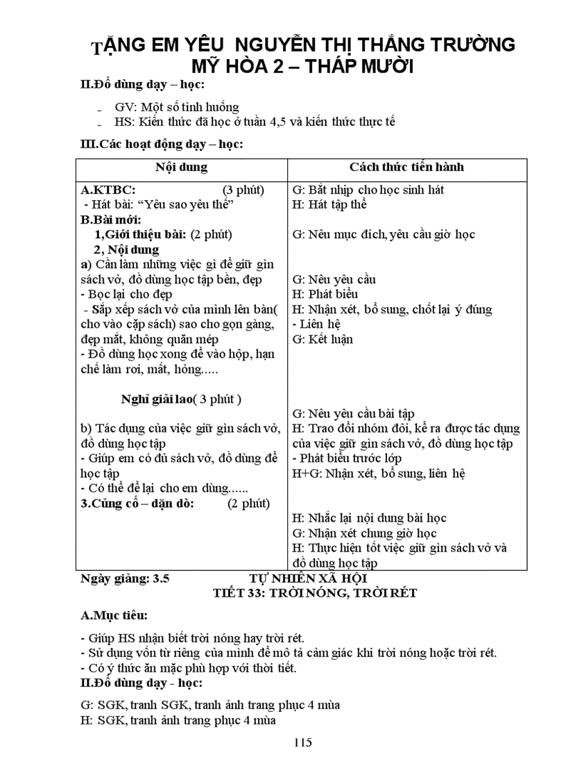 image for page Bộ giáo án lớp 1 cktkn kns bvmt tthcm