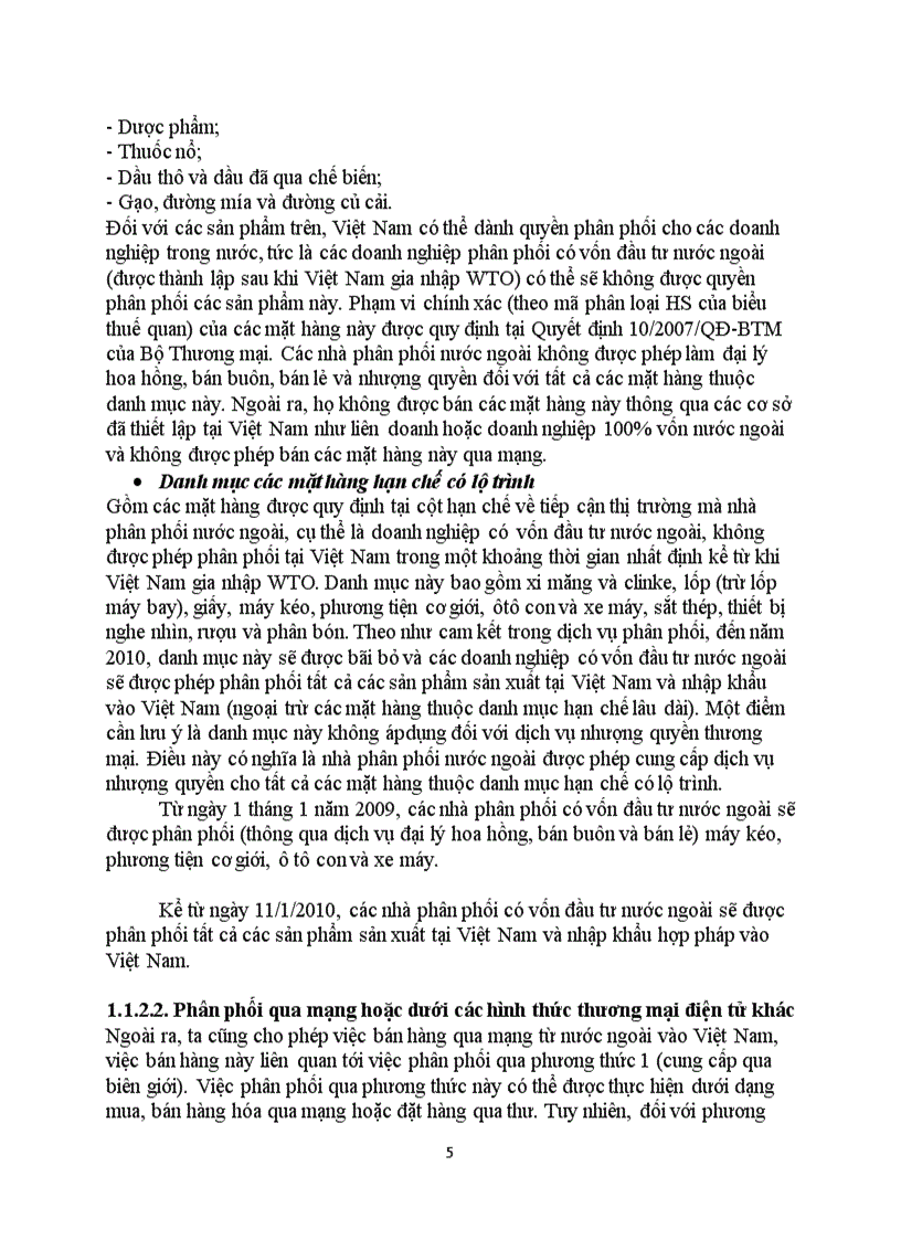 image for page Phân tích cam kết của Việt Nam với WTO về dịch vụ phân phối và đánh giá tác động của những cam kết này với dịch vụ phân phối ở Việt Nam như thế nào