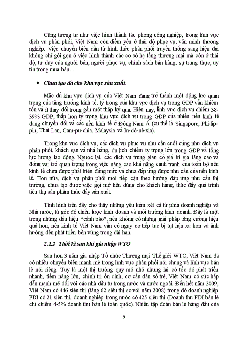 image for page Phân tích cam kết của Việt Nam với WTO về dịch vụ phân phối và đánh giá tác động của những cam kết này với dịch vụ phân phối ở Việt Nam như thế nào