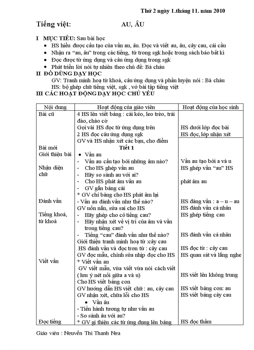 image for page Giao an lop 1 Tuan 10