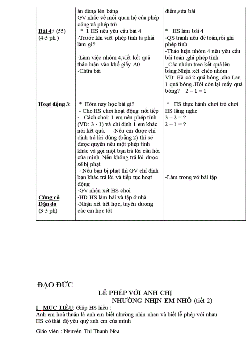 image for page Giao an lop 1 Tuan 10